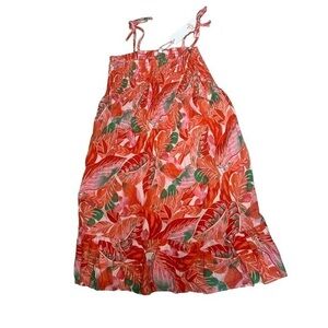 NWT GB Girls Hawaiian Tropical Elastic Ruffle Shoulder Straps size XL